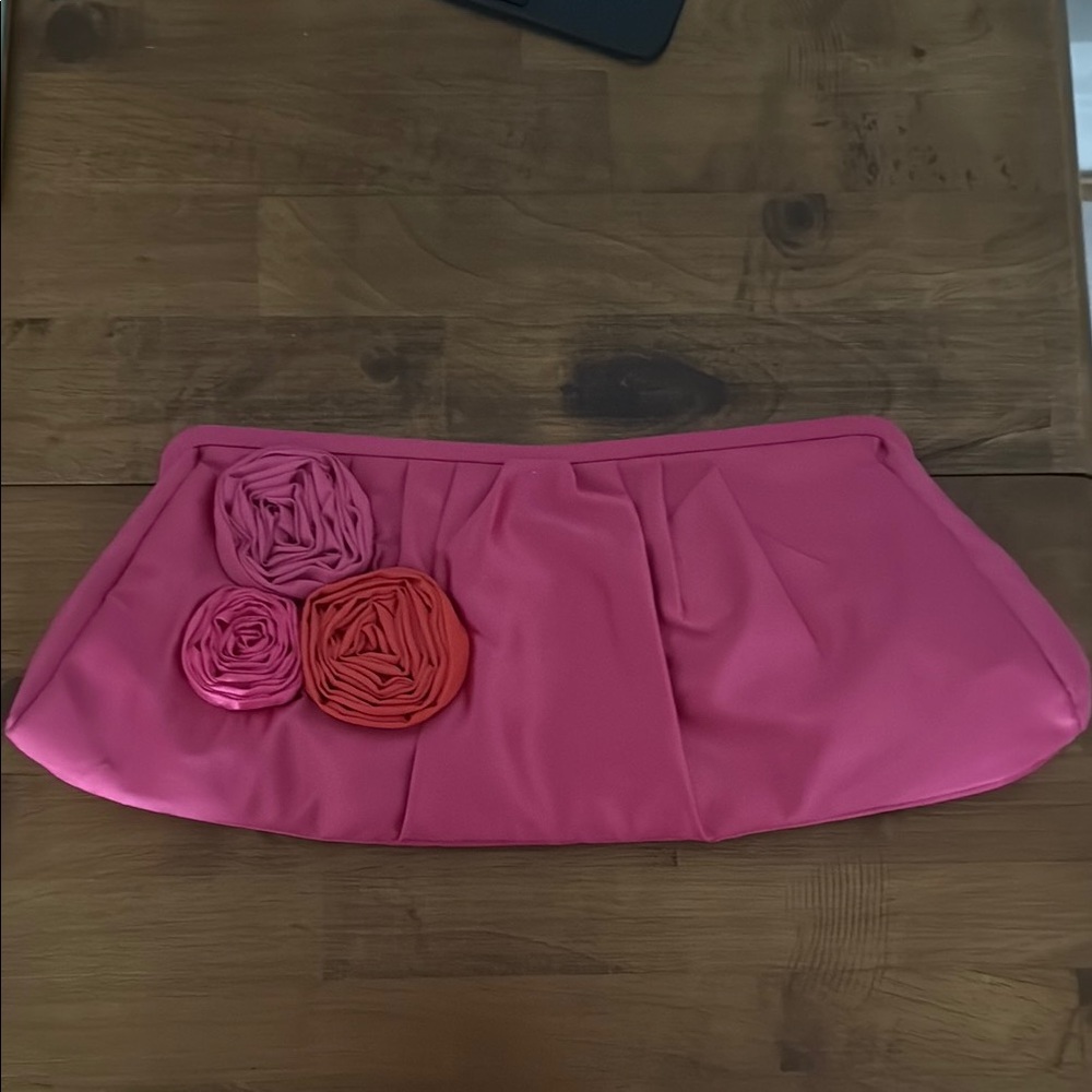 Pink Floral Clutch